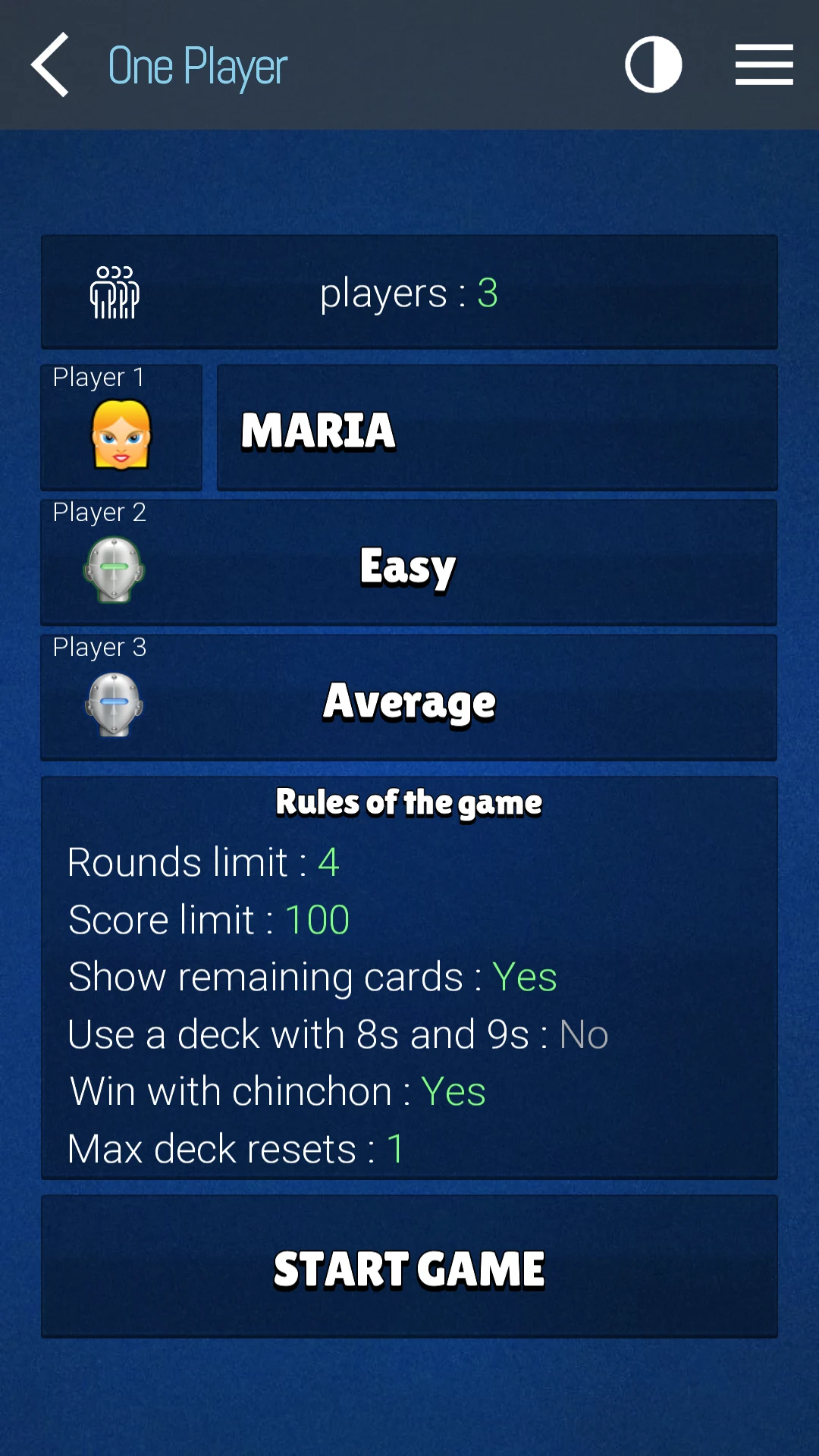 Chinchon - Spanish card game screenshot